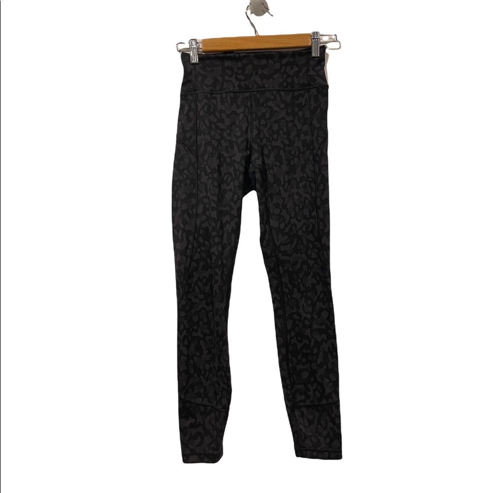 lululemon In Movement 7/8 Tight Everlux 25" Grey Black - Picture 4 of 10